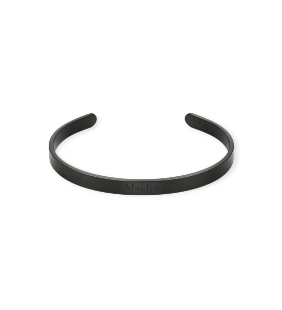 Bracelet jonc personnalisé gravé, prénoms ou date