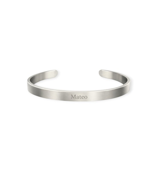 Bracelet jonc personnalisé gravé, prénoms ou date
